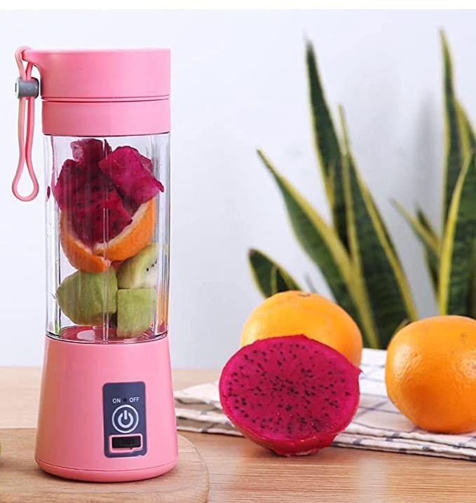 Portable Personal Electric 6 Blade Rechargeable Juicer Blender