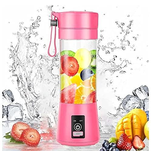Portable Personal Electric 6 Blade Rechargeable Juicer Blender